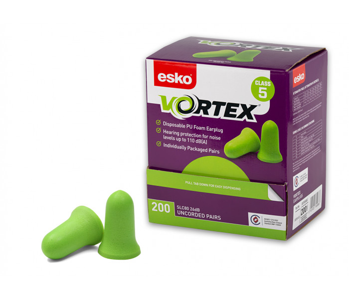 Esko Vortex Bell Disposable Earplugs-200pr Box