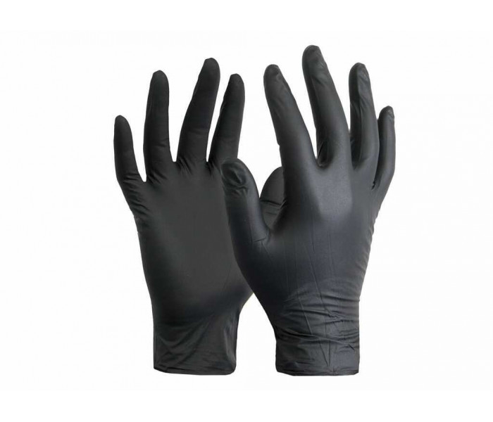 Esko High Five Industrial Black Nitrile Disposable Gloves-50pr