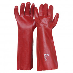 PRO PVC Single Dip Gauntlet Gloves-45cm
