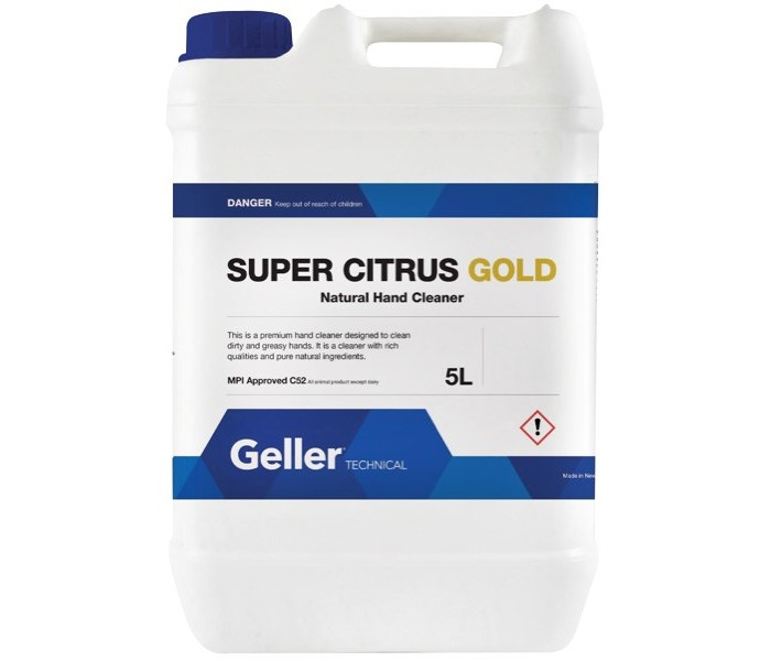 Geller Super Citrus Gold Hand Cleaner-5L